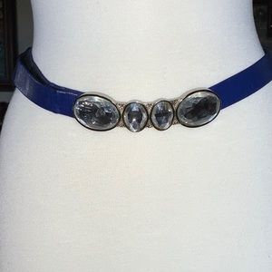 The Natamo 80s Adjustable Belt With Large Removable 5” Blingy Buckle